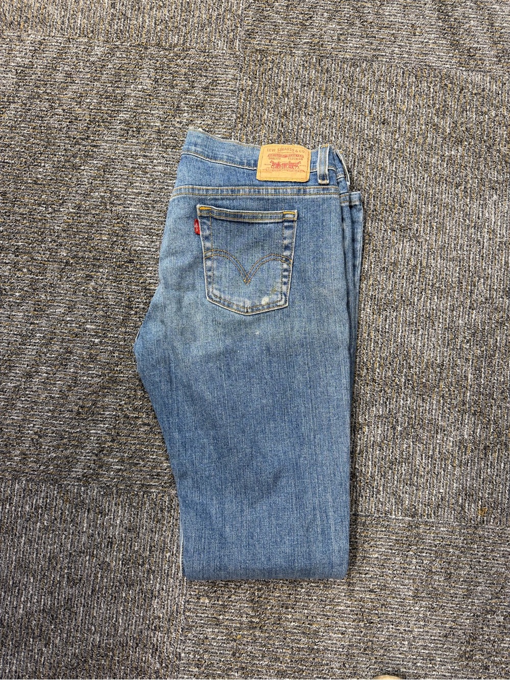 Levi's Women's Light Blue Boot Cut Jeans with Red Tab